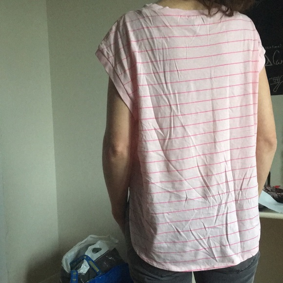 Striped Pink Tee - Picture 2 of 2